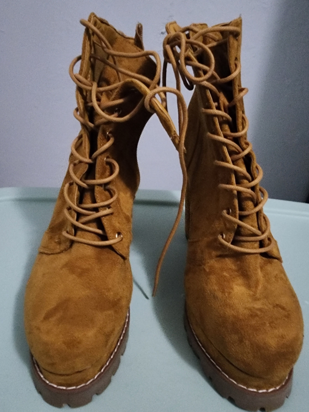 Platform Ankle Boots Suade